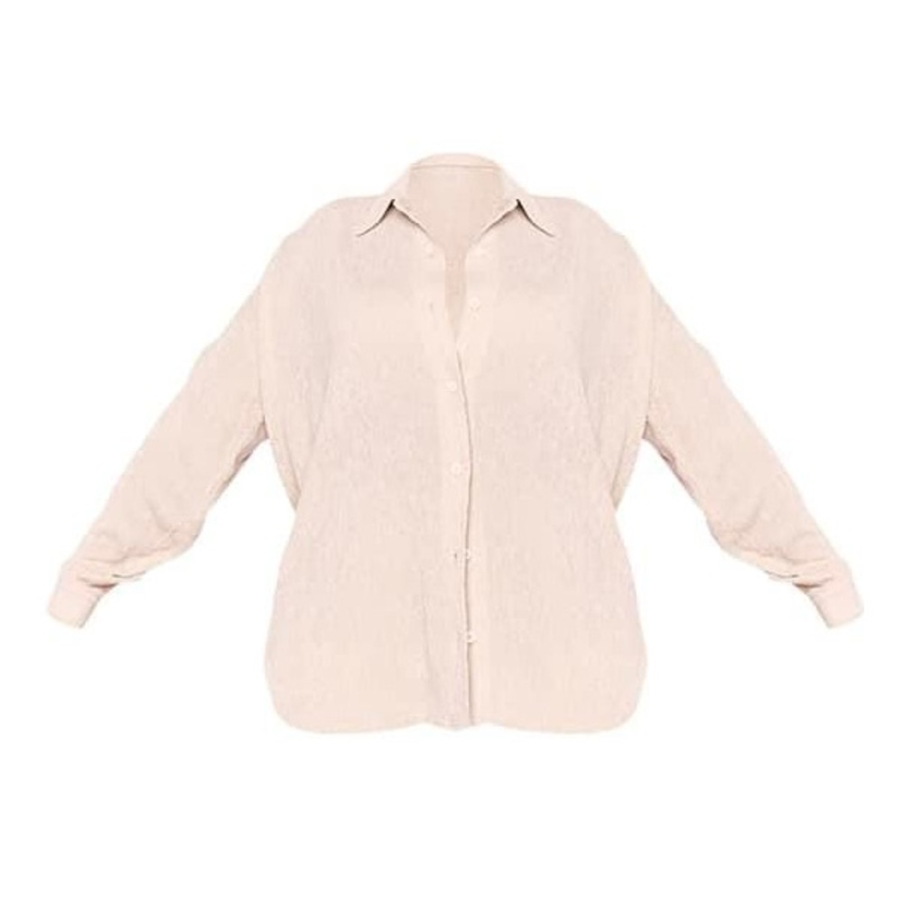 Cream Color Crinkle Blouse